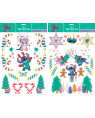 Vetrofanie natalizie Stich , 2 modelli disponibili (il prezzo fa riferimento al singolo pezzo)