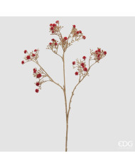 stelo di gypsophila oro/rosso, h. 68 cm -edg