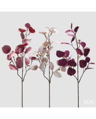 Ramo eucalipto in velluto 3 col. ass. mix di rosa , h. 90 cm (il orezzo fa riferimento al singolo ramo)