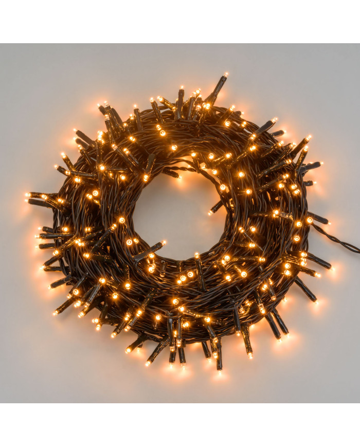 Catena TLG 180 miniled 4+13,1 m., telecomando con 8 giochi di luce, per interno/esterno, col. bianco caldo