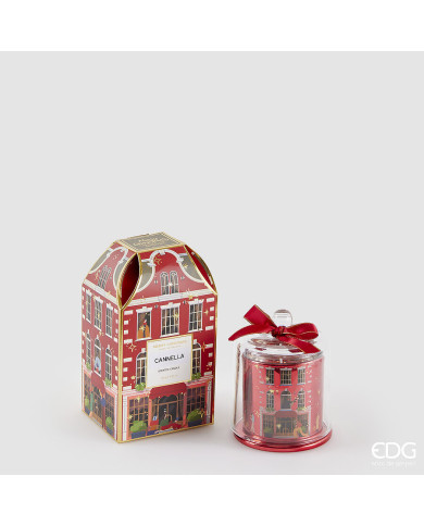 Candela "rue de rivoli", con profumo, h. 12 cm profumazione: cannella Candela "rue de rivoli", con profumo, h. 12 cm profumazione: cannella