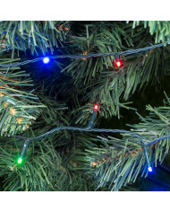 Catena TLG 180 miniled 4+13,1 m., telecomando con 8 giochi di luce, per interno/esterno, col. multicolor