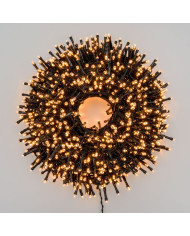 MiniCluster, NTL 2000 led 4+40,5 m, in bobina, telecomando con 8 giochi di luce, per uso interno/esterno, colore: traditional