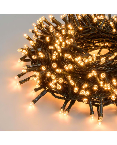 catena lineare TLE 900 led 2+36.5 m, telecomando 8 giochi di luce, interno/esterno, colore: traditional