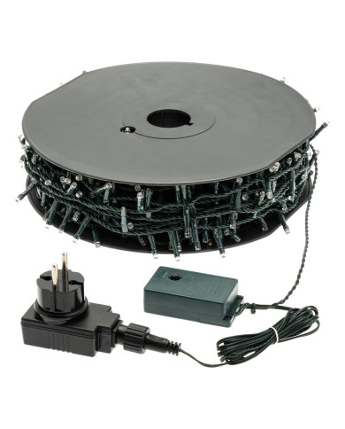 catena lineare TLE 900 led 2+36.5 m, telecomando 8 giochi di luce, interno/esterno, colore: traditional