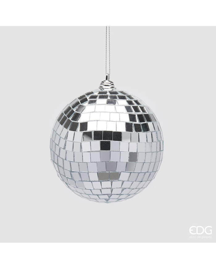 Sfera "specchio, plastica, diam. 10 cm, col. argento Sfera "specchio, plastica, diam. 10 cm, col. argento