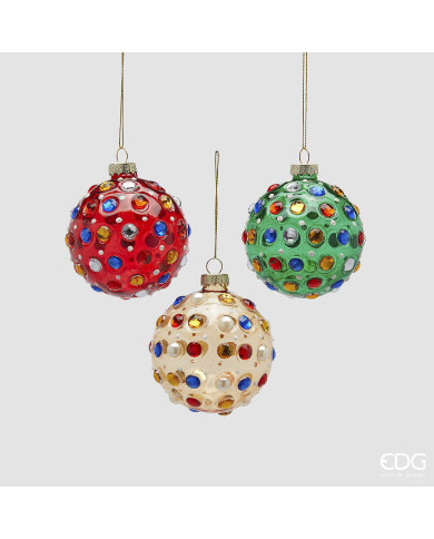 Sfera super gemme, vetro, diam. 8 cm, col. multicolor (il prezzo fa riferimento alla singola sfera) Sfera super gemme, vetro, diam. 8 cm, col. multicolor (il prezzo fa riferimento alla singola sfera)