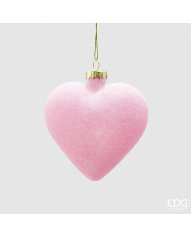 cuore velluto, plastica , diam. 10 cm, col. rosa cuore velluto, plastica , diam. 10 cm, col. rosa