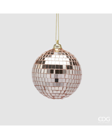 Sfera "specchio", plastica, diam. 8 cm, col. rasa oro - edg Sfera "specchio", plastica, diam. 8 cm, col. rasa oro - edg
