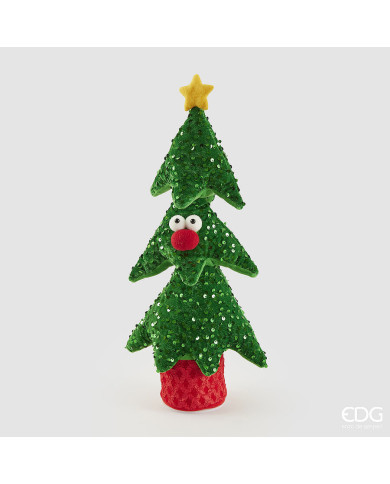 Decoro pino dance, h. 43 cm, con musica e movimento, col. verde Decoro pino dance, h. 43 cm, con musica e movimento, col. verde