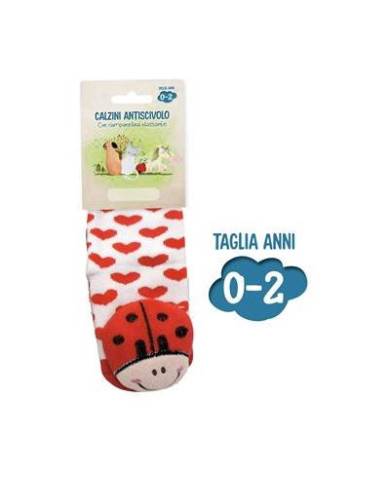 Calzini antiscivolo coccinella 0-2 anni