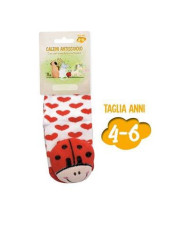 Calzini antiscivolo coccinella 4-6 anni