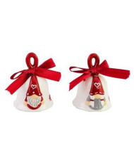 campana ceramica gnomo 4 cm, 2 ass. , 4x4x5.2 cm (il prezzo fa riferimento al singolo prodotto)