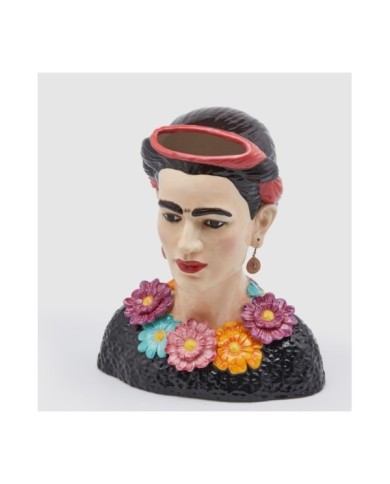 Vaso frida kahlo. ceramica dimensioni 34x29x19 cm col. multi