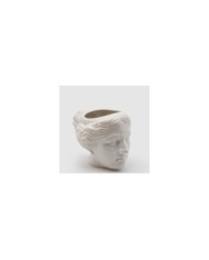 Vaso testa venere in porcellana h18x24x18 cm col. bianco