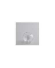 Portacandele sfera x1 h8.5 d9 vetro trasparente