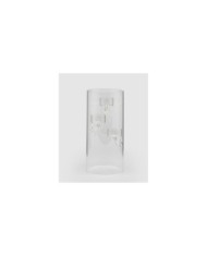 Portacandele cilindro x3 in vetro h. 25 cm diam. 12 cm col. trasparente