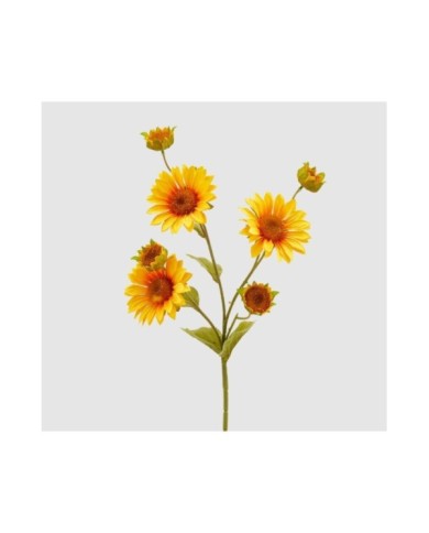 Girasole bliss ramo con 4 fiori h 74 cm col. giallo