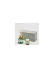 Profumatore bottiglia fruit 100 ml con candela essenza: foresta nera