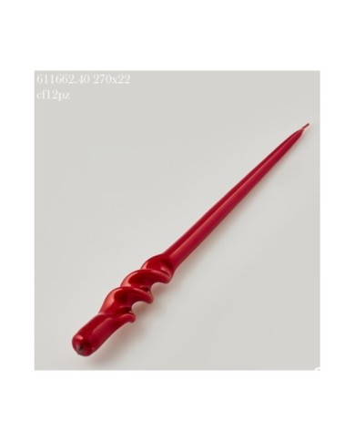 Candela twist. cera. 290x22 col. rosso